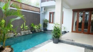 3 bedroom villa in Sanur with rice field view