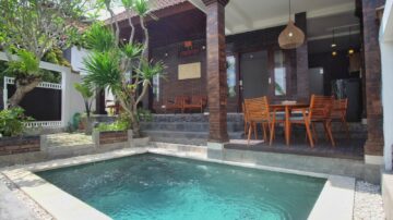 Yearly rental – 2 bedroom villa in Canggu with paddy field view